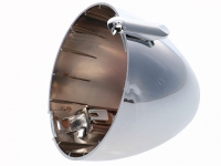 Citroen-2CV - Ronde, verchroomde, kunststof koplampafdekking. Geschikt voor Citroen 2CV, HY.