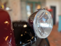 Citroen-2CV - Verchroomde koplampen, met H4-reflector. Geschikt voor Citroen 2CV, HY.  Originele vorm, v