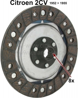 citroen 2cv koppeling koppelingsplaat voor van 1952 tot 1955 8 tanden P10332 - Bild 1