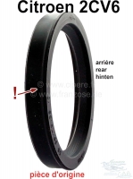 Krukaskeerring achter, voor 2CV6. Afmetingen: 56x69x10mm. Originele fabrikant