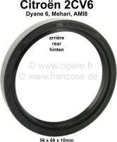 citroen 2cv krukas nokkenas zuiger krukasoliekeerring achter voor 2cv6 afmetingen P10024 - Bild 1