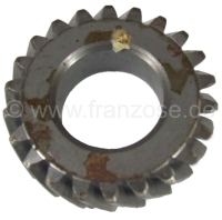 Citroen-2CV - Smal krukas tandwiel, voor Citroen AMI8 + 2CV6. 22 tanden. Tandwielbreedte: 13.6mm. Totale