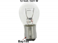 citroen 2cv lichtbron gloeilampen 6 12 volt gloeilamp 5 21 watt bay15d lamp met dubbele P14037 - Bild 1