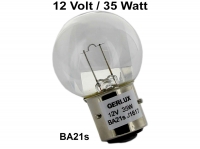 Citroen-2CV - Lamp 12 Volt, 35 Watt, helder, lampvoet met 3 pinnen, Ba21s.