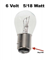 citroen 2cv lichtbron gloeilampen 6 12 volt lamp 5 18 watt stopcontact bay15d achterremlicht P14266 - Bild 1
