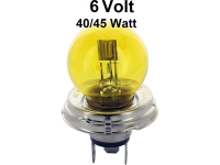 citroen 2cv lichtbron gloeilampen 6 12 volt lamp 6v bilux lampvoet p45t 40 45 watt donkergeel P14180 - Bild 1