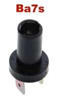 Lampvoet Ba7s, 6 + 12 volt, enkelpolig .