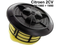 citroen 2cv luchtfilter luchtfilterinzetstuk 2cv6 vanaf modeljaar 06 1980 compleet met zwart deksel P10004 - Bild 1