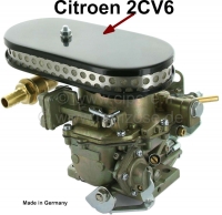 Citroen-2CV - Sportluchtfilter voor Citroen 2CV6. Het filter wordt rechtstreeks op de carburateur gemont
