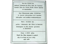 citroen 2cv luchtfilter transparante luchtfiltersticker voor ami P16990 - Bild 1