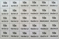 Renault - Assortiment olieverversingsafdichtringen. Materiaal: Aluminium. 300 afdichtringen, van 9x1