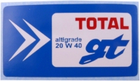 citroen 2cv motor transmissieolien motorolie total gt sticker voor dyane ds ami P16993 - Bild 1