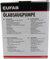 Renault - Olieaanzuigpomp 12 volt. Ideaal voor het aftappen van het hydraulisch reservoir. Bijv. Cit