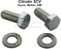 citroen 2cv motor versnellingsbakophanging bevestigingsschroef motorsteun 2 stuks voor bevestiging P10658 - Bild 1