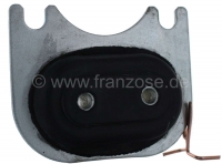 Citroen-2CV - Transmissiesteun op de vooras, voor Citroen 2CV4+6, (achterste motorsteun). Reproductie. G
