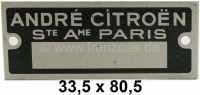 citroen 2cv motorblok motortypeplaatje zwart geschikt voor citro n oude versie 11cv hy ds P17139 - Bild 1