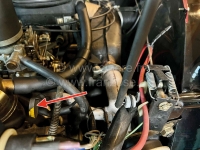 Citroen-2CV - Oliepeilstok, geschikt voor Citroen 2CV6 (602cc) + 2CV4 (435cc). Reproductie.