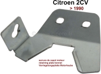citroen 2cv motorkap voorpanelen bevestigingsplaat voor vergrendeling van P15683 - Bild 1