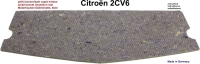 Citroen-2CV - 2CV, motorkap, kleine isolatiemat (zelfklevend). Deze kleine isolatiemat werd in de laatst