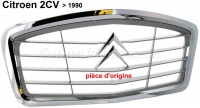 citroen 2cv motorkap voorpanelen kunststof radiatorrooster origineel kleur grijs met P16415 - Bild 1