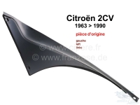 Citroen-2CV - 2CV, motorkap wangstuk links (origineel) voor Citroen 2CV. (vastgeschroefde plaat tussen s
