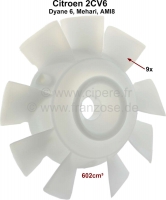 citroen 2cv motorkoeling ventilatorblad voor 2cv6 9 bladen nr 5433422 am241904 montage met 6 P10047 - Bild 1