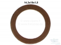 citroen 2cv olietoevoer oliekoeling filter koperen afdichtingsring binnendiameter 14 3 mm 3x19x1 P10592 - Bild 1