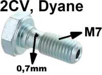 Olieleiding banjobout 2CV6, M7, voor de schroefverbinding op de cilinderkop