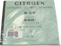 citroen 2cv onderdelencatalogi onderdelencatalogus en fourgonnette 250k nr 446 modellen 49 68 P18202 - Bild 1