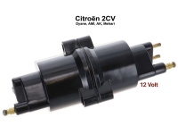 Citroen-2CV - Bobine Citroen 2CV, 12 volt, reproductie. Deze optisch originele bobine heeft een epoxy (p