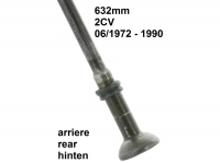 Lange veerpootbok. (632mm, voor de achteras). Geschikt voor 2CV vanaf modeljaar