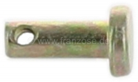 Citroen-2CV - Bout om de vork van de koppelingskabel te verbinden met de pedalen. Reproductie. Afmeting: