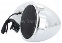 Alle - Opbouwluidspreker 7cm (1 paar). Ronde behuizing. Kleur: verchroomd. Totale diameter: 104mm