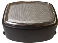 Alle - Vierkante opbouwluidspreker met verchroomde afdekking. Universele pasvorm. Per stuk. Uitwe