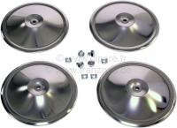 Citroen-2CV - Complete naafdoppenset, bestaande uit 4x naafdoppen, 4x naafdopbout, 4x kooimoer). Geschik