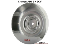 Citroen-2CV - Naafdop 2CV/AMI6, oude gewelfde vorm. Past op alle Citroen 2CV velgen! Bevestiging met cen
