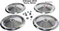 citroen 2cv radkappen naafdoppenset compleet voor 4 velgen geschikt bestaande uit P16970 - Bild 1
