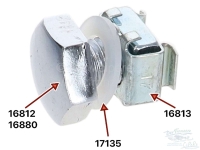 Citroen-2CV - Roestvrijstalen naafdopbout, voor Citroen 2CV. Origineel Citroën. Betere kwaliteit dan on