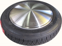 Citroen-2CV - Set maanschijven voor Citroen 2CV. (4 stuks). Gladde naafdop die de hele velg bedekt!