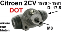 citroen 2cv remcilinder achterwiel achterwielremcilinder dot remsysteem geschikt voor 2cv4 2cv6 P13165 - Bild 1