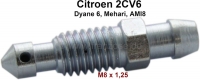 citroen 2cv remklauwen ontluchtingsschroef m8x1 25 voor remklauw geschikt dyane P13130 - Bild 1