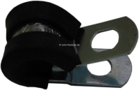 Citroen-2CV - Hydraulische + remleidinghouder van metaal. De houder heeft een rubberen inlage en kan wor