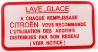 citroen 2cv ruitensproeiers sticker voor watertank het ruitensproeiersysteem citro n P16994 - Bild 1