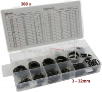 citroen 2cv schroeven moeren borgringen asborgringen assortiment 3 32mm buiten 300 stuks P21013 - Bild 1