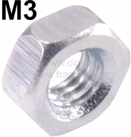 citroen 2cv schroeven moeren m3 gegalvaniseerde moer chroomstrip ventilatorklep P20166 - Bild 1