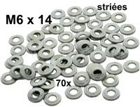 citroen 2cv schroeven moeren m6 gegolfde ringen m6x14 striees inhoud verpakking 70 stuks deze P20273 - Bild 1