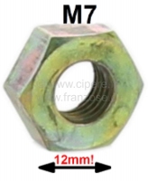 citroen 2cv schroeven moeren m7 gegalvaniseerde moer 12 mm breedte over platte vlakken P21011 - Bild 1