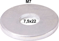 citroen 2cv schroeven moeren m7 grote ring 7 5x22mm 2mm dik carrosserie P20107 - Bild 1