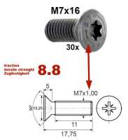citroen 2cv schroeven moeren m7x16 torx schroef inhoud P20279 20260316102034 - Bild 1