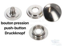 citroen 2cv schroeven moeren oprolbaar dak drukknop compleet voor klinken universele pasvorm P17115 - Bild 1